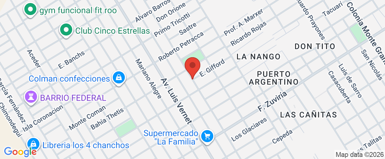 Mapa de la ubicación