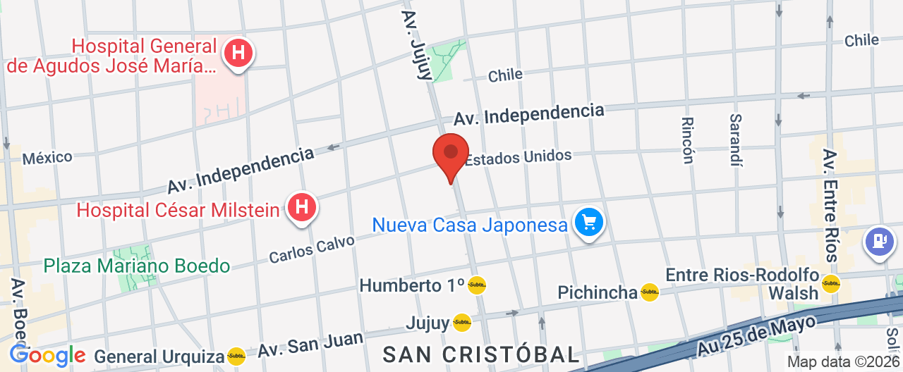 Mapa de la ubicación