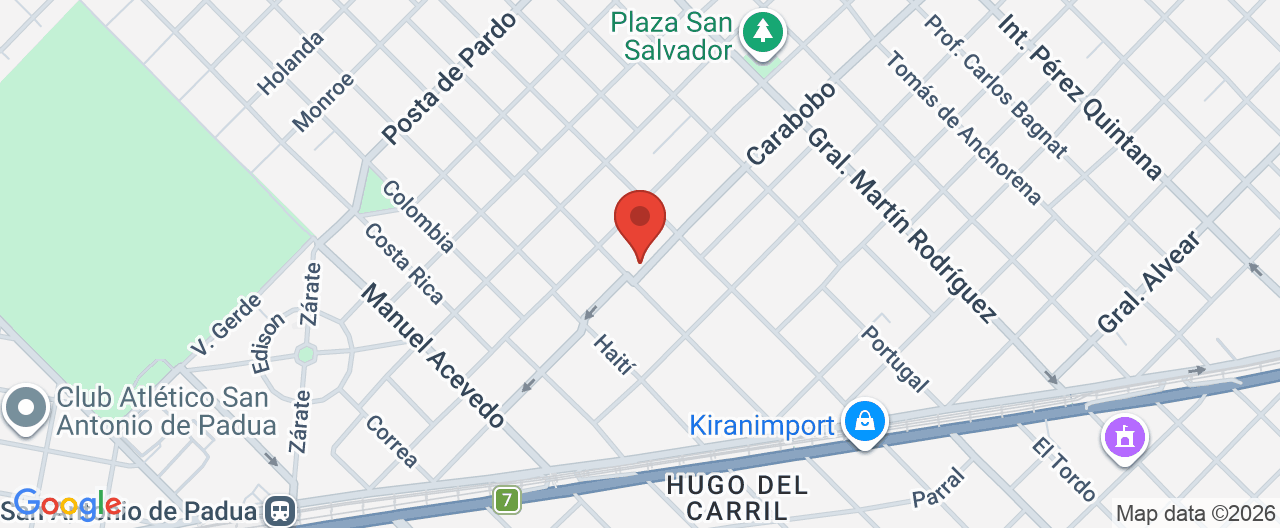 Mapa de la ubicación