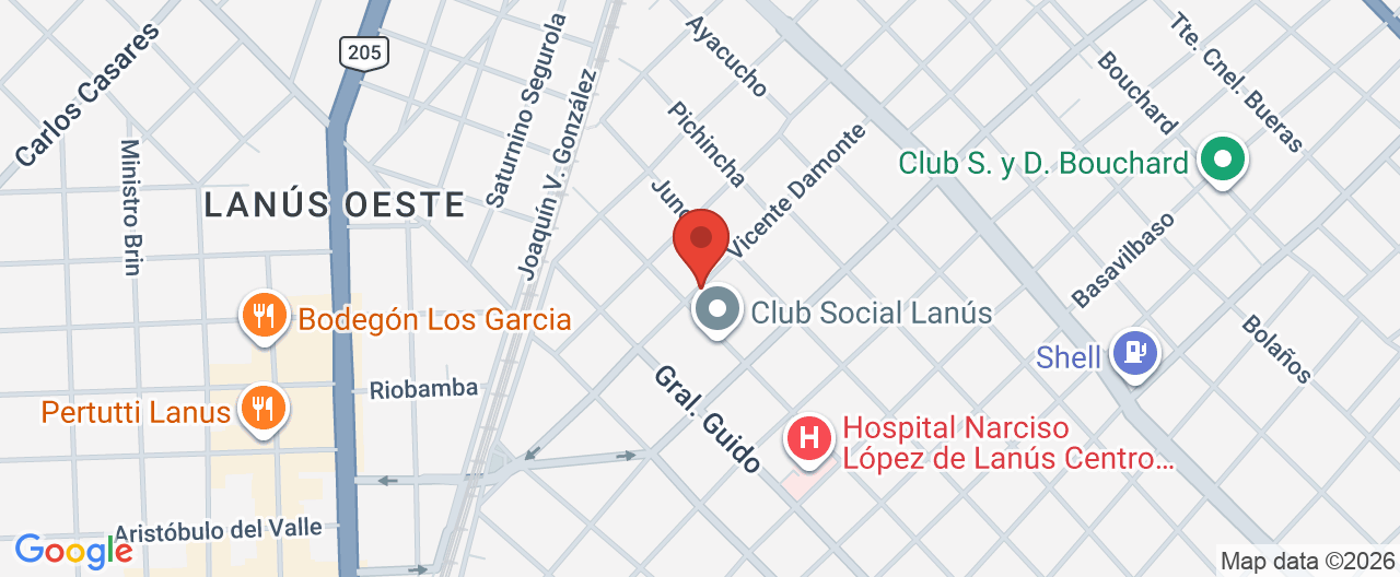 Mapa de la ubicación