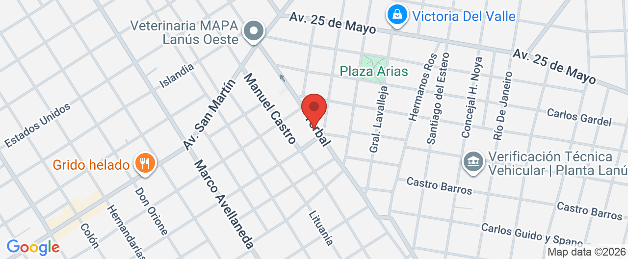 Mapa de la ubicación