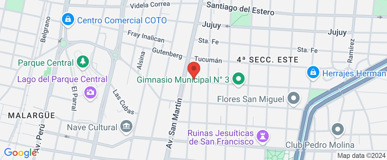 Mapa de la ubicación