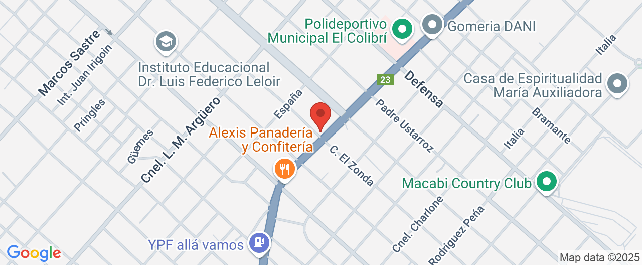 Mapa de la ubicación