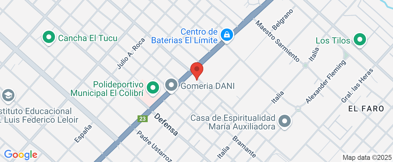 Mapa de la ubicación