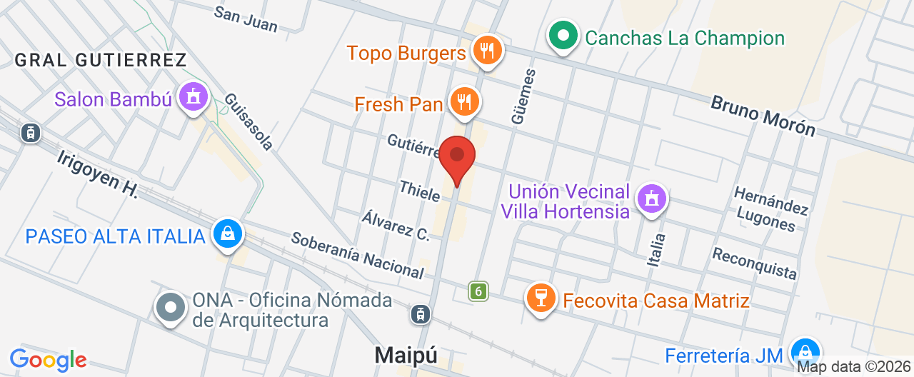 Mapa de la ubicación