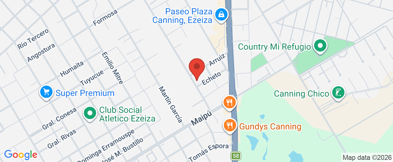 Mapa de la ubicación
