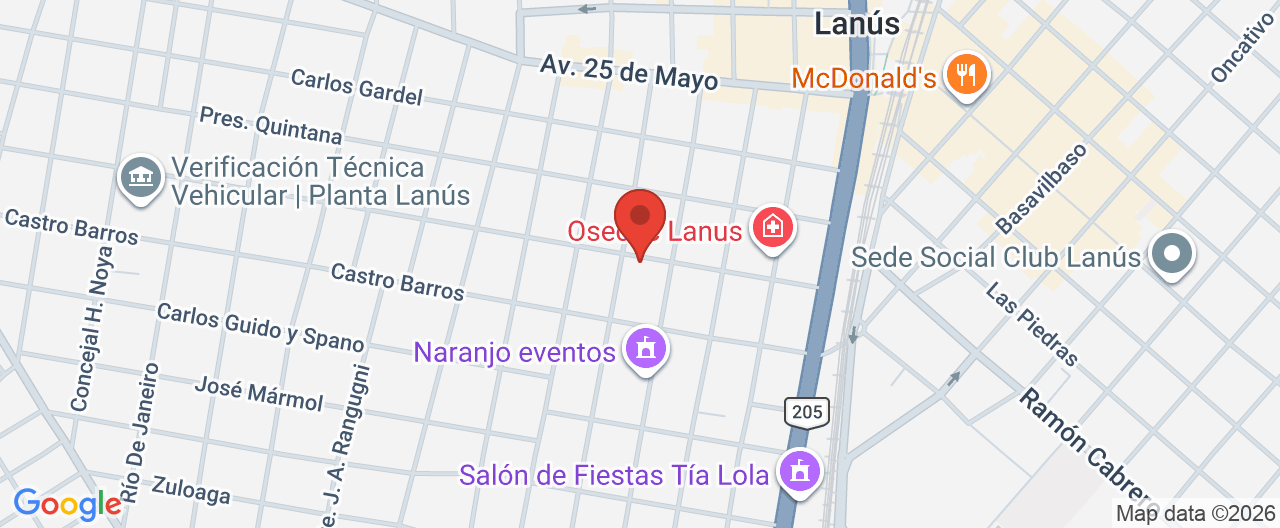 Mapa de la ubicación