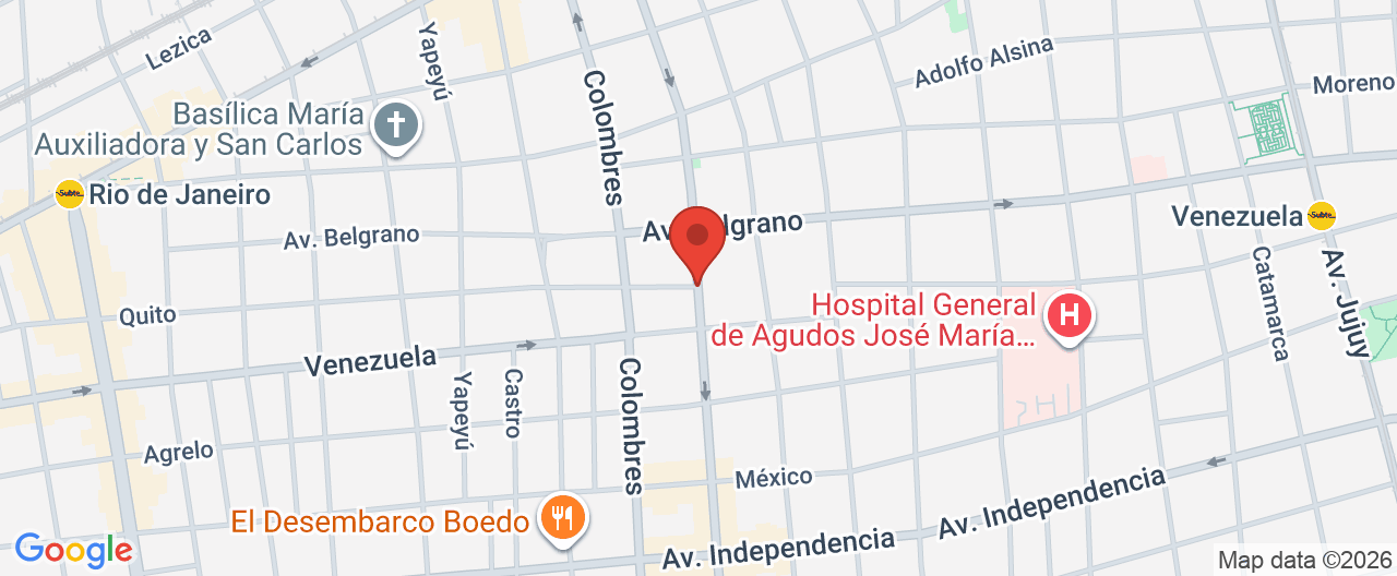 Mapa de la ubicación