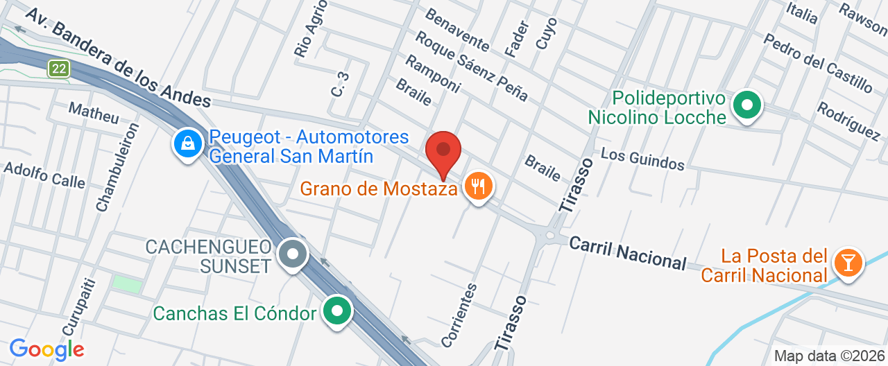 Mapa de la ubicación