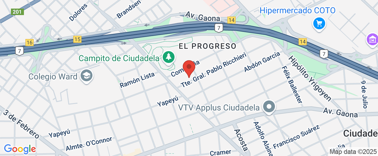 Mapa de la ubicación
