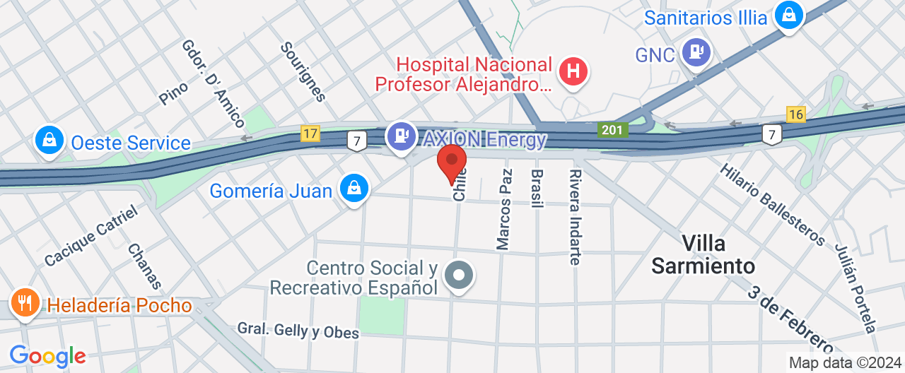 Mapa de la ubicación