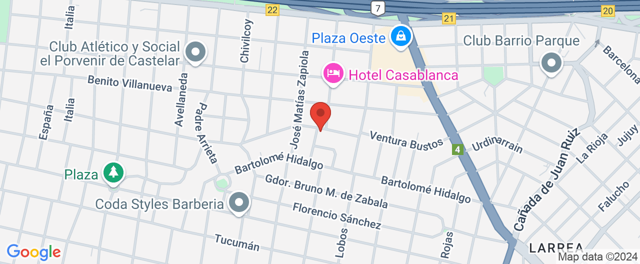 Mapa de la ubicación