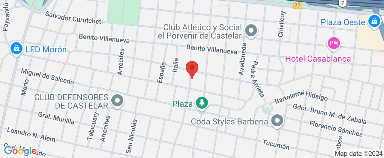 Mapa de la ubicación