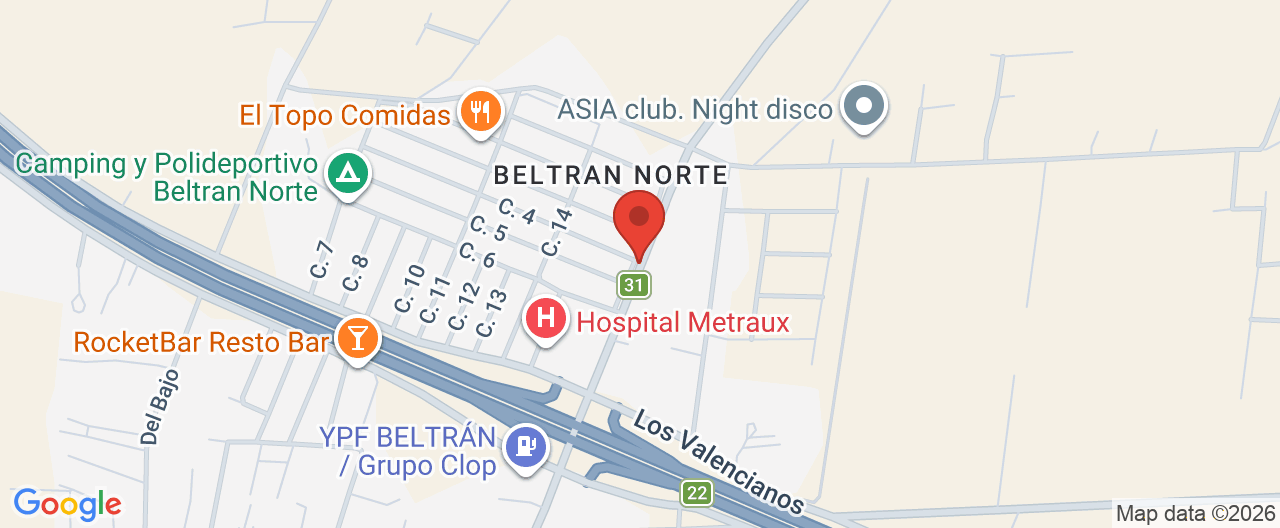 Mapa de la ubicación