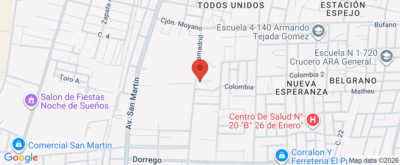 Mapa de la ubicación