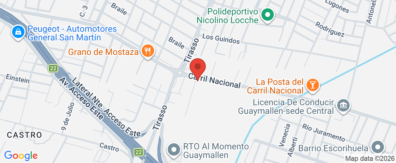Mapa de la ubicación