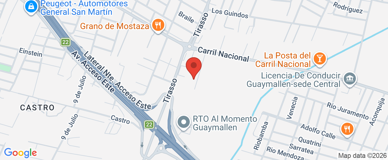 Mapa de la ubicación