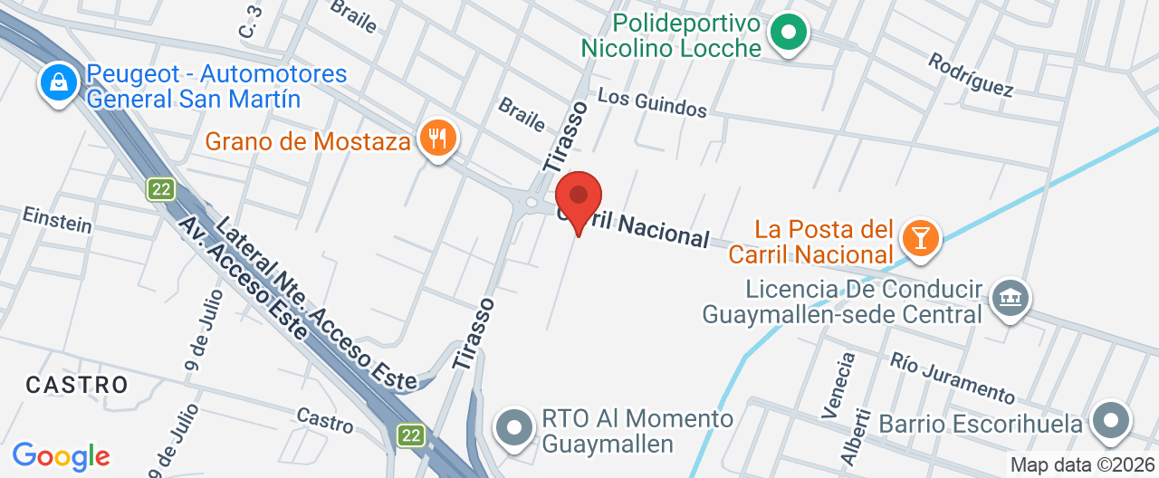 Mapa de la ubicación