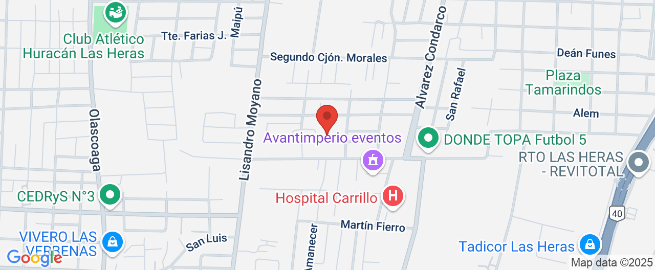 Mapa de la ubicación