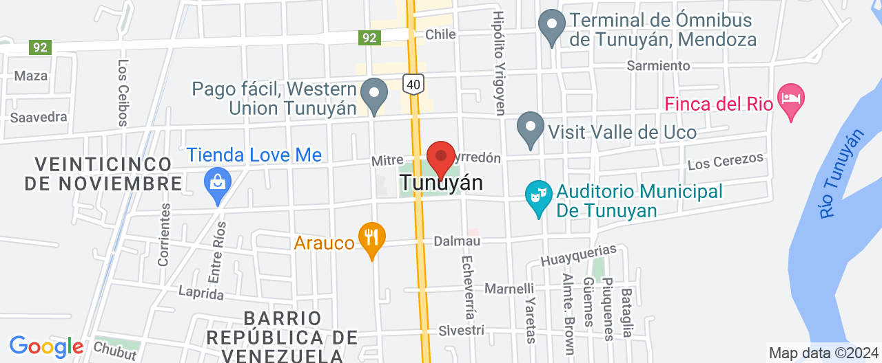 Mapa de la ubicación