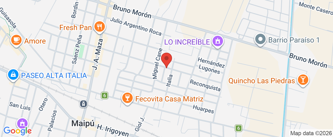 Mapa de la ubicación