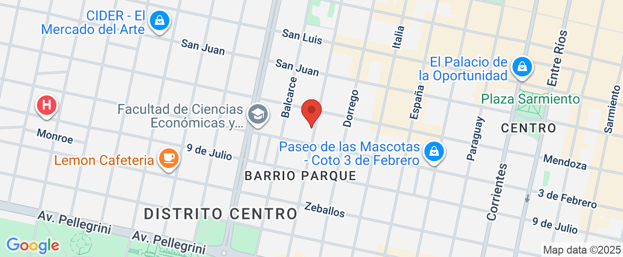 Mapa de la ubicación