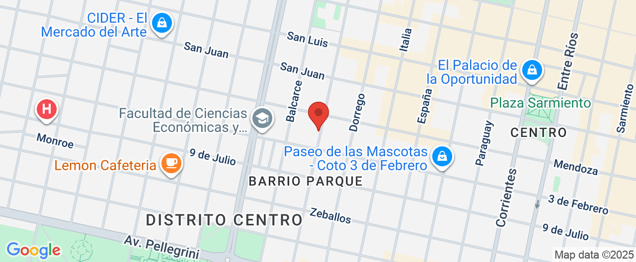 Mapa de la ubicación