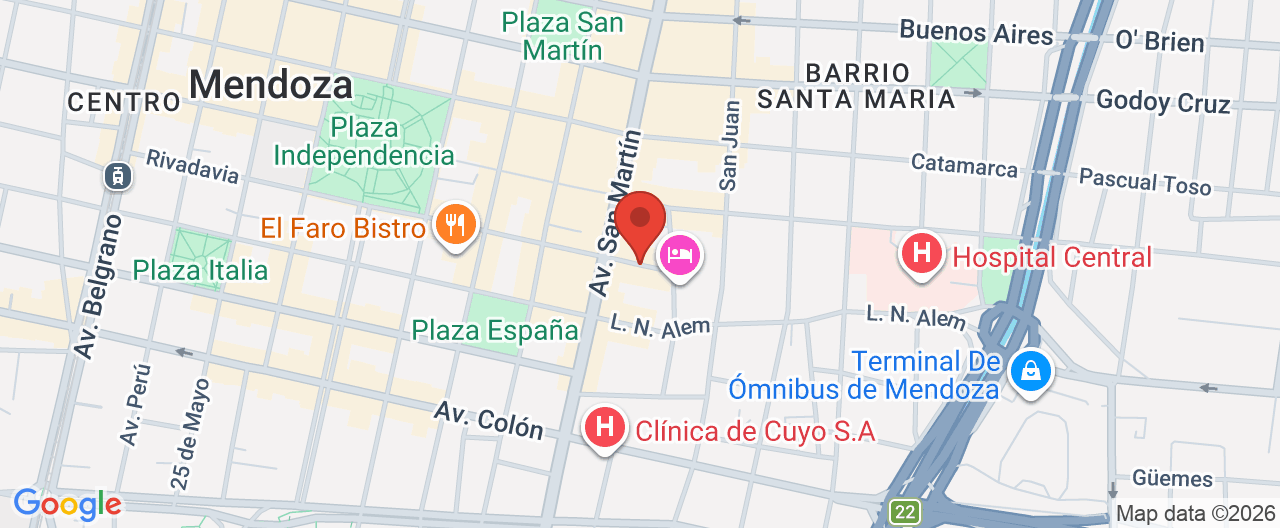 Mapa de la ubicación