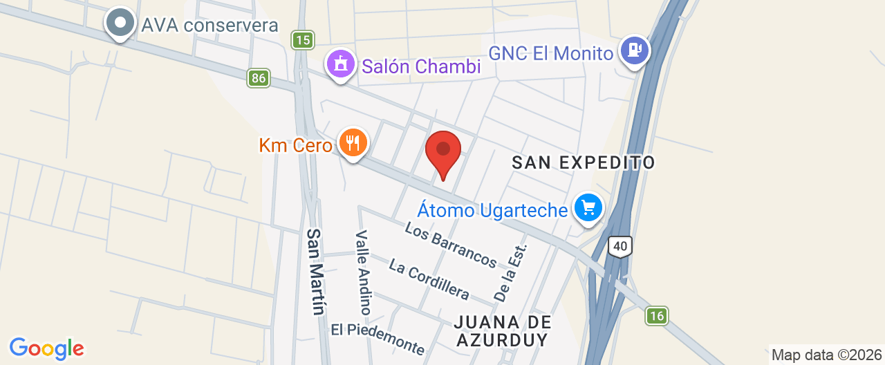 Mapa de la ubicación