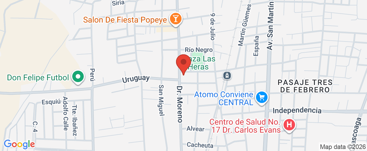 Mapa de la ubicación
