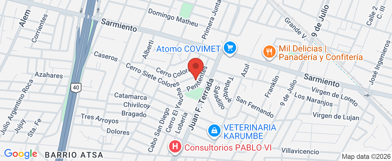 Mapa de la ubicación