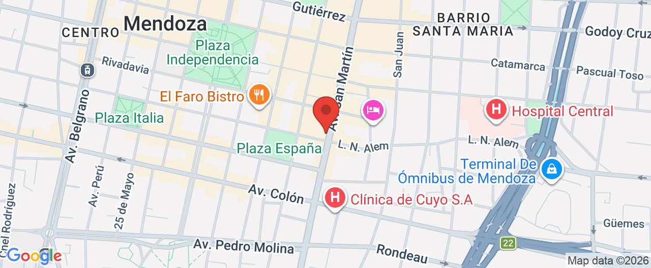 Mapa de la ubicación
