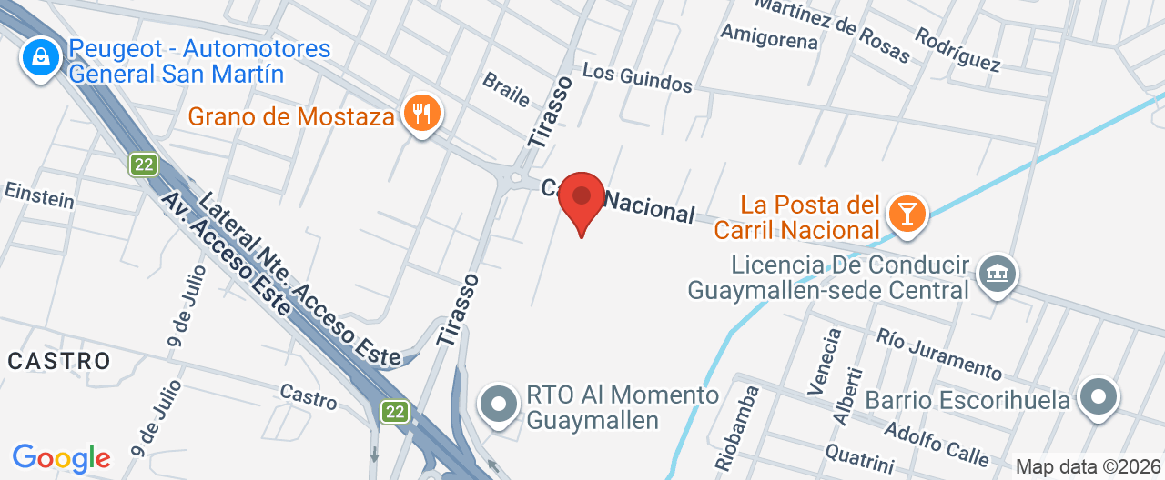 Mapa de la ubicación