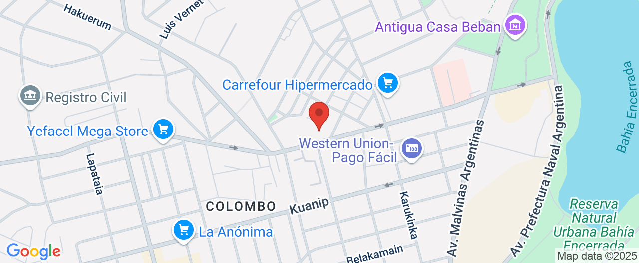 Mapa de la ubicación
