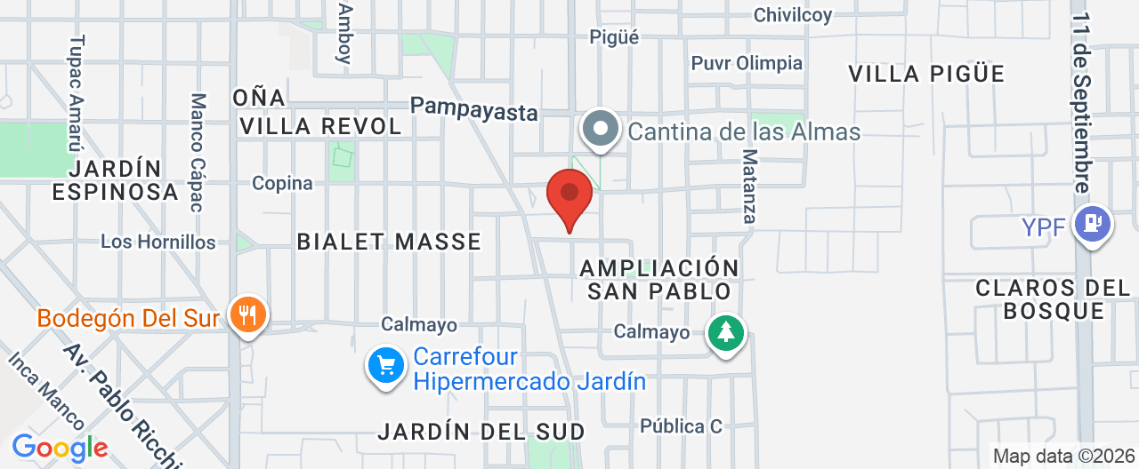 Mapa de la ubicación
