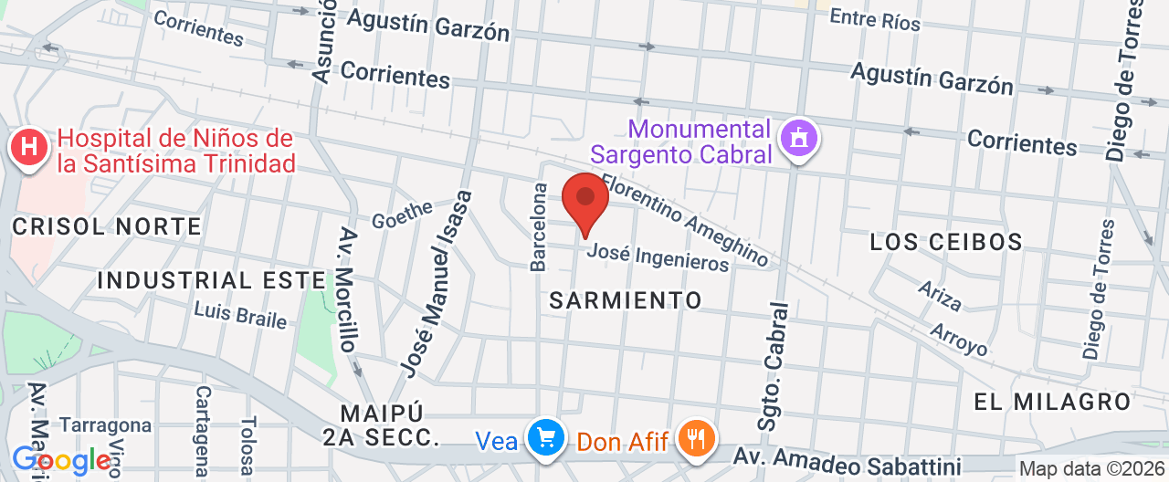 Mapa de la ubicación