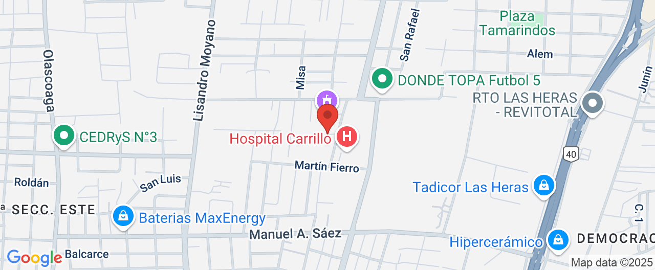 Mapa de la ubicación