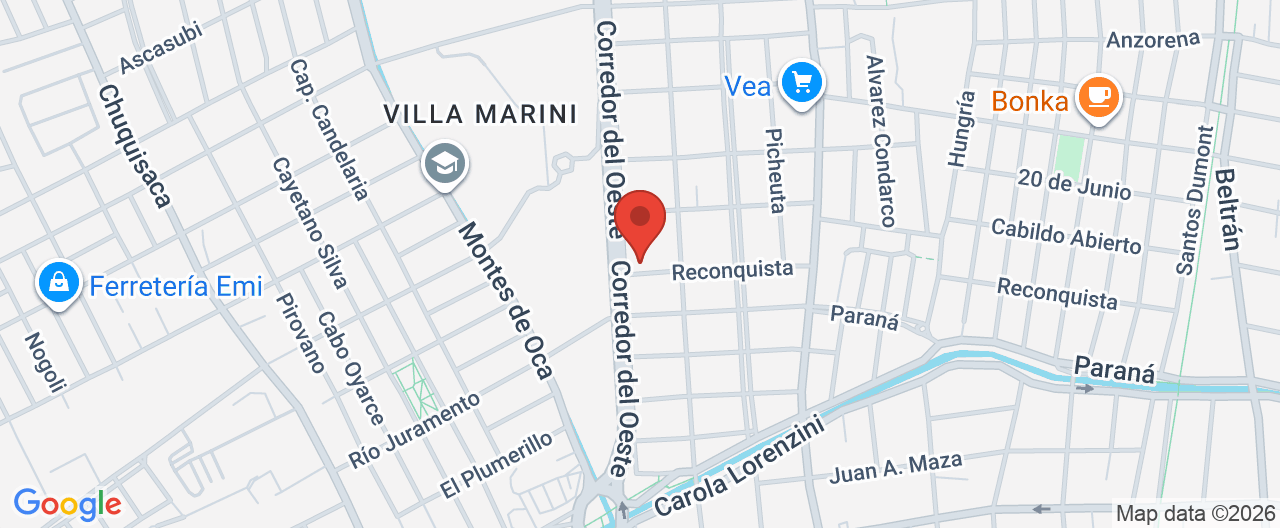 Mapa de la ubicación