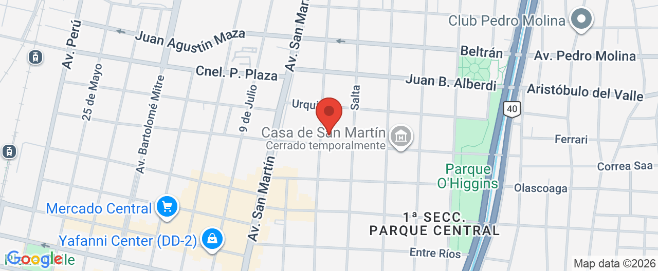 Mapa de la ubicación