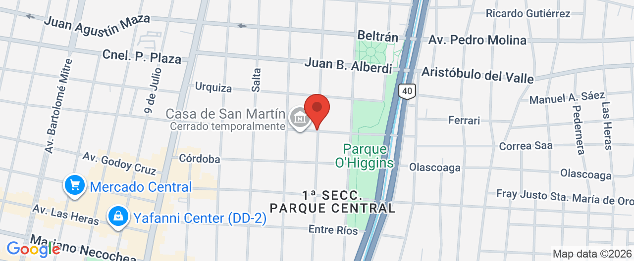 Mapa de la ubicación