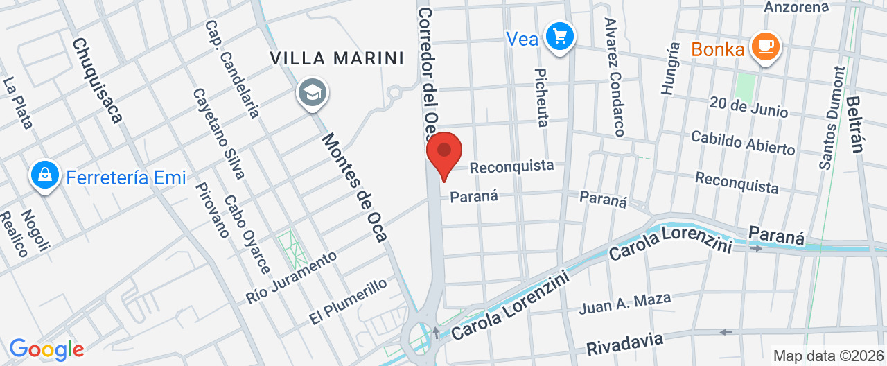 Mapa de la ubicación