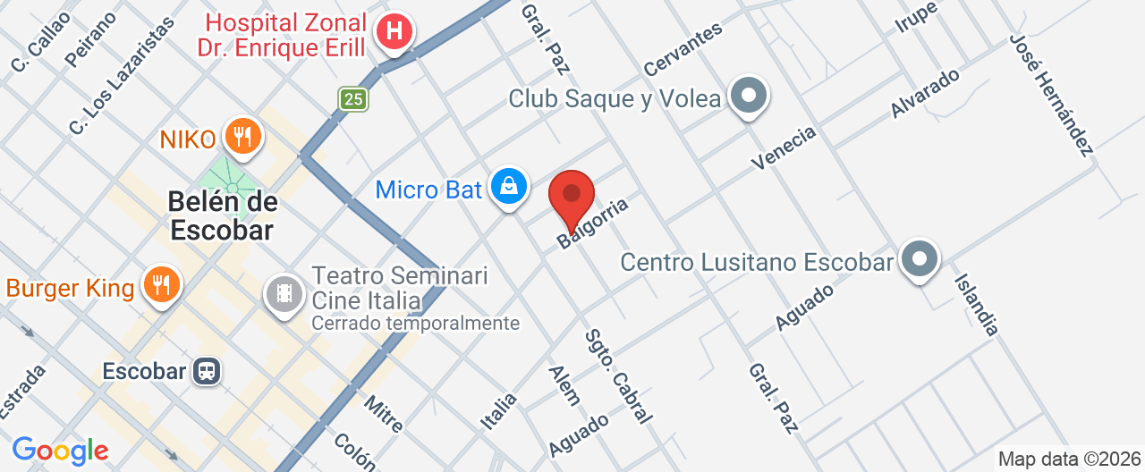 Mapa de la ubicación