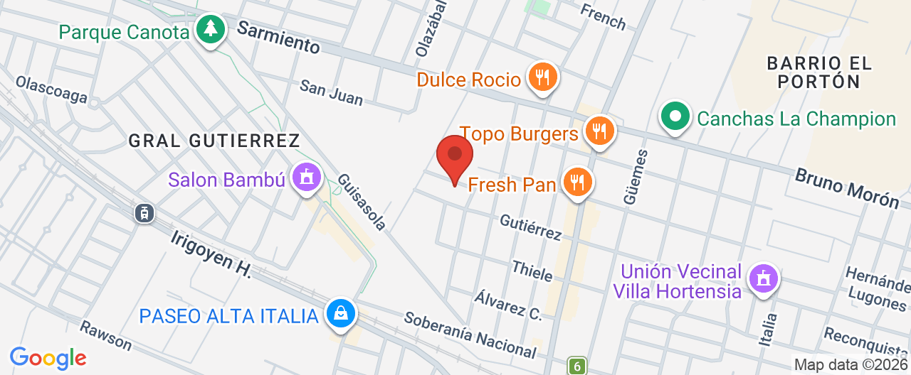 Mapa de la ubicación