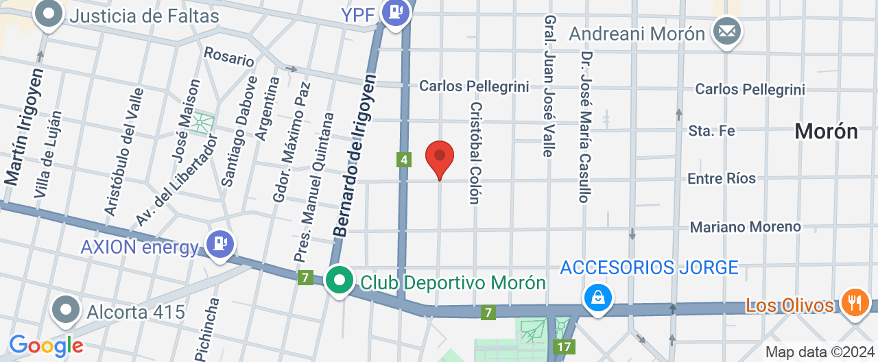Mapa de la ubicación