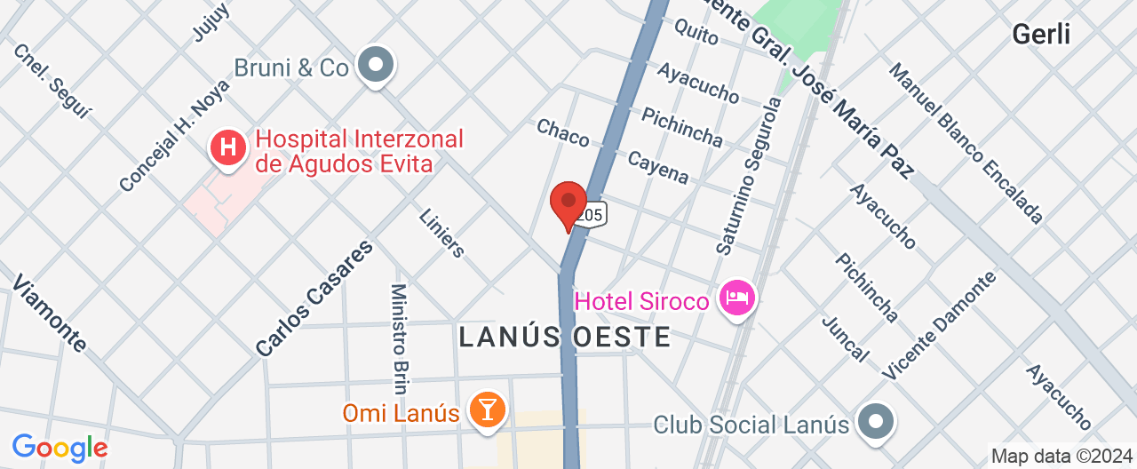Mapa de la ubicación