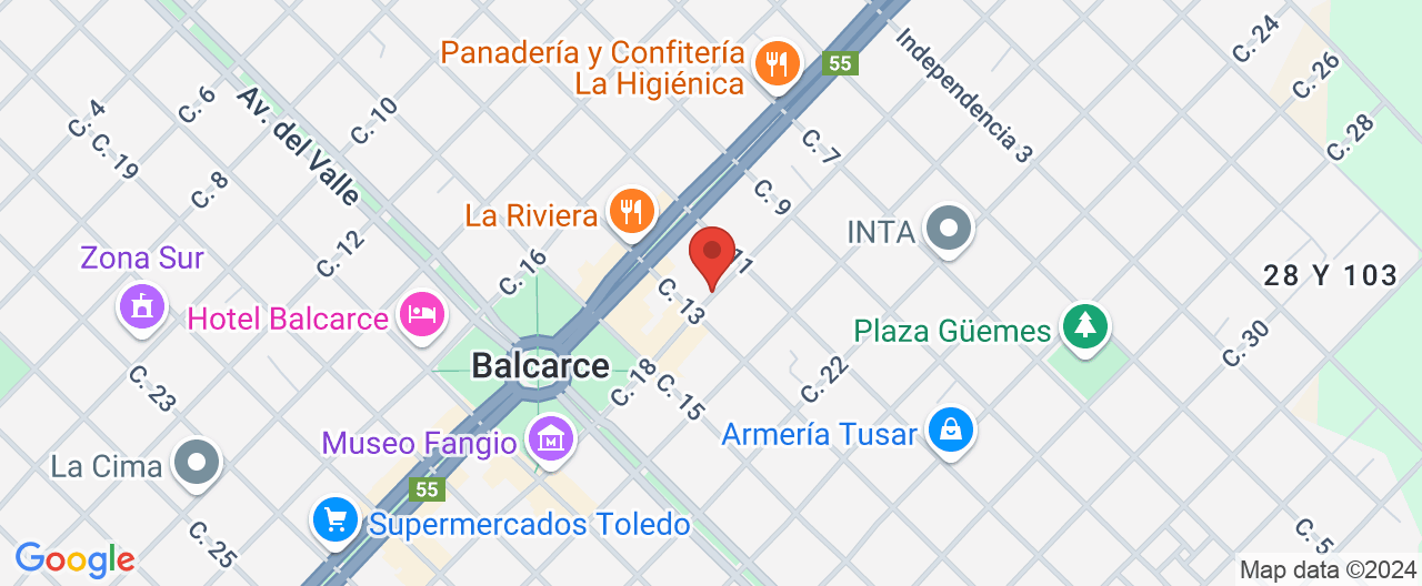 Mapa de la ubicación