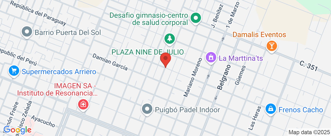 Mapa de la ubicación