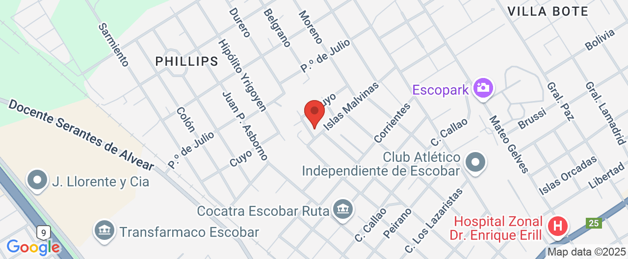 Mapa de la ubicación