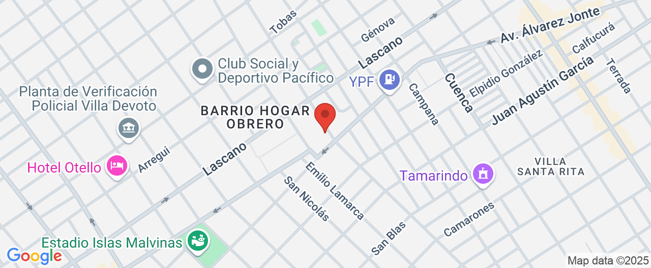Mapa de la ubicación