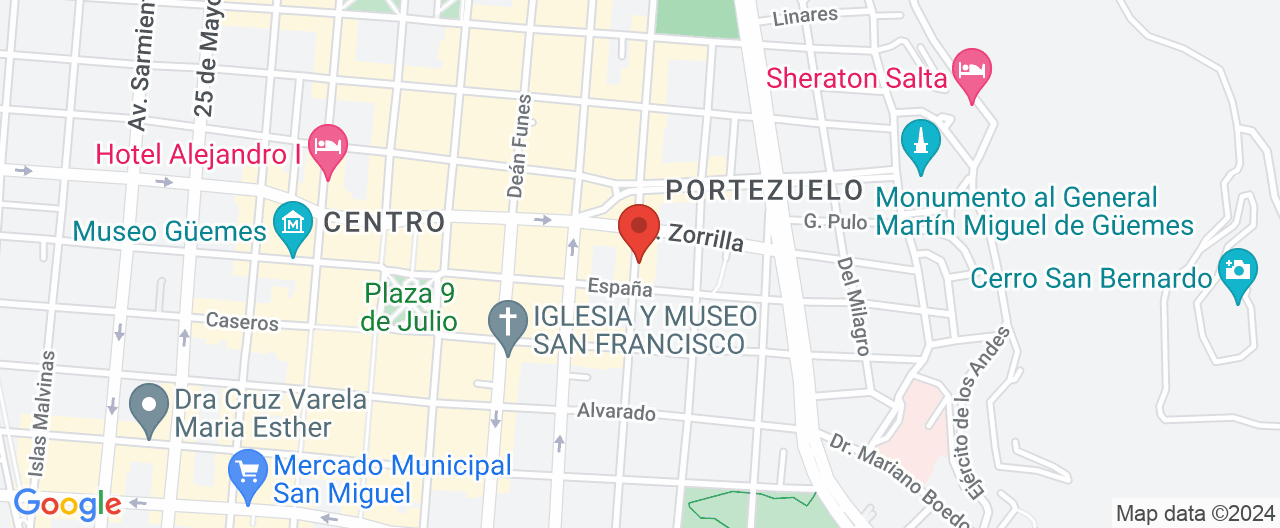 Mapa de la ubicación